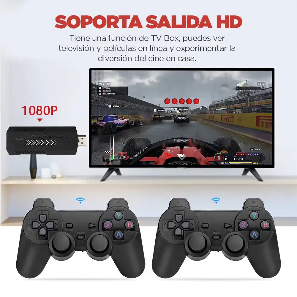 MULTICONSOLAS - MÁS DE 10 CONSOLAS EN 1 (2 Controles Gratis)