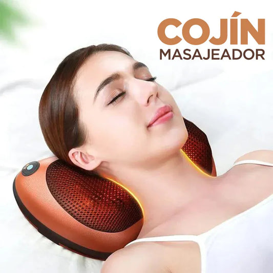 Cojín Masajeador - Con terapia de Calor Portable Oficina, Carro y Viajes.