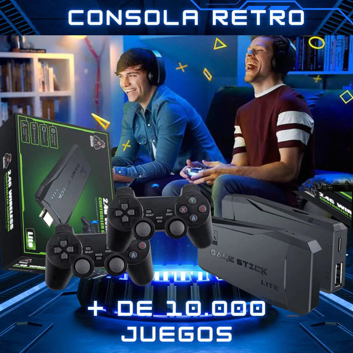 MULTICONSOLAS - MÁS DE 10 CONSOLAS EN 1 (2 Controles Gratis)